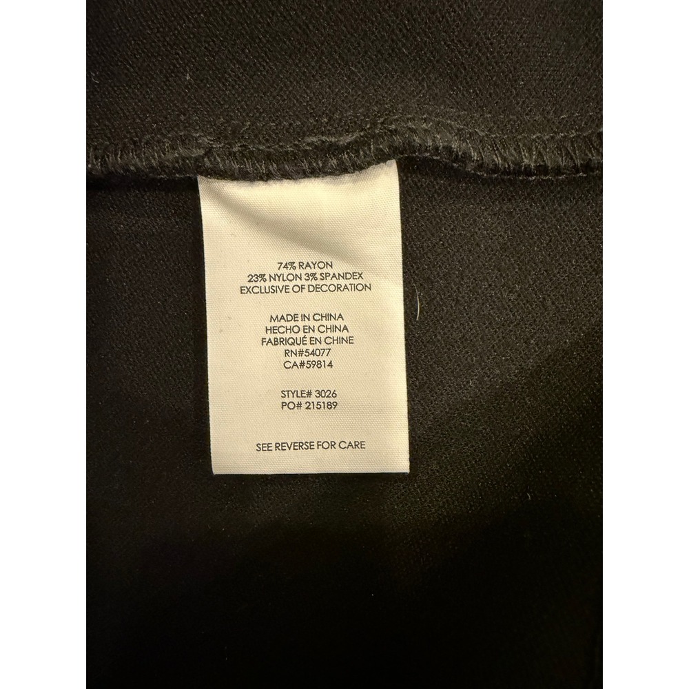 Cabi Womens Blazer Black Size 10 Single Button 3/4 Sleeve Ponte Knit Career - Picture 5 of 6